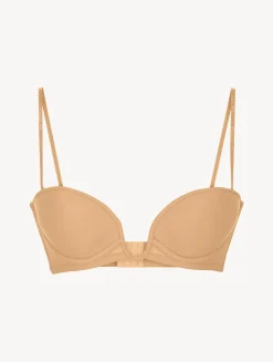 Amaretto-coloured Underwired Padded Bandeau U-bra
