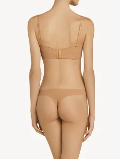 Amaretto-coloured Underwired Padded Bandeau U-bra