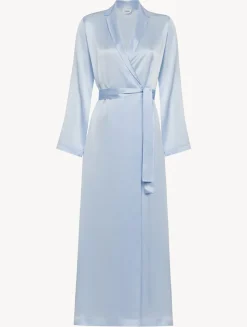 Azure Silk Long Robe