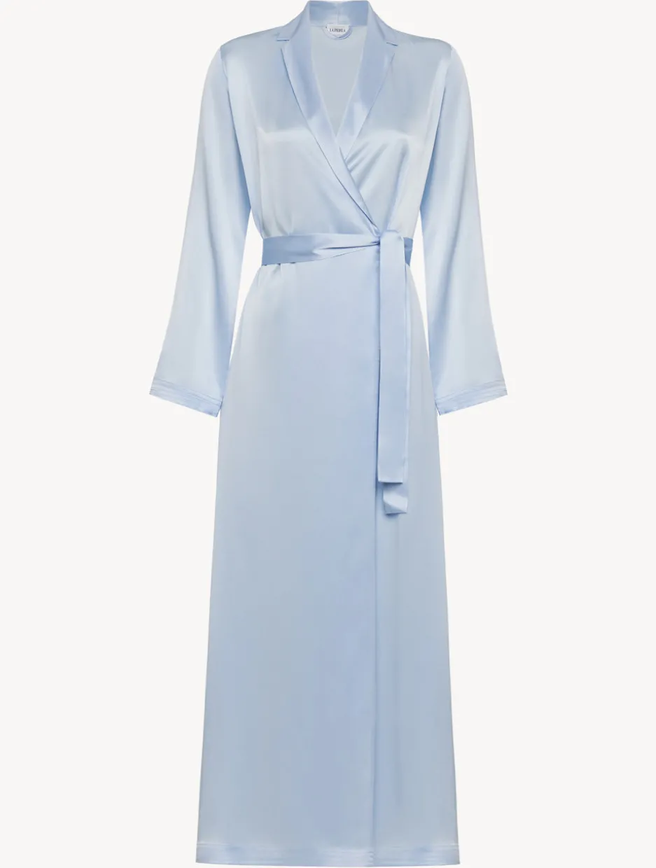 Azure Silk Long Robe