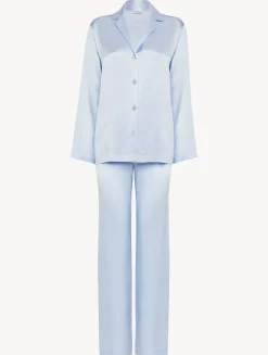 Azure Silk Pajama Set