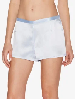 Azure Silk Pajama Shorts