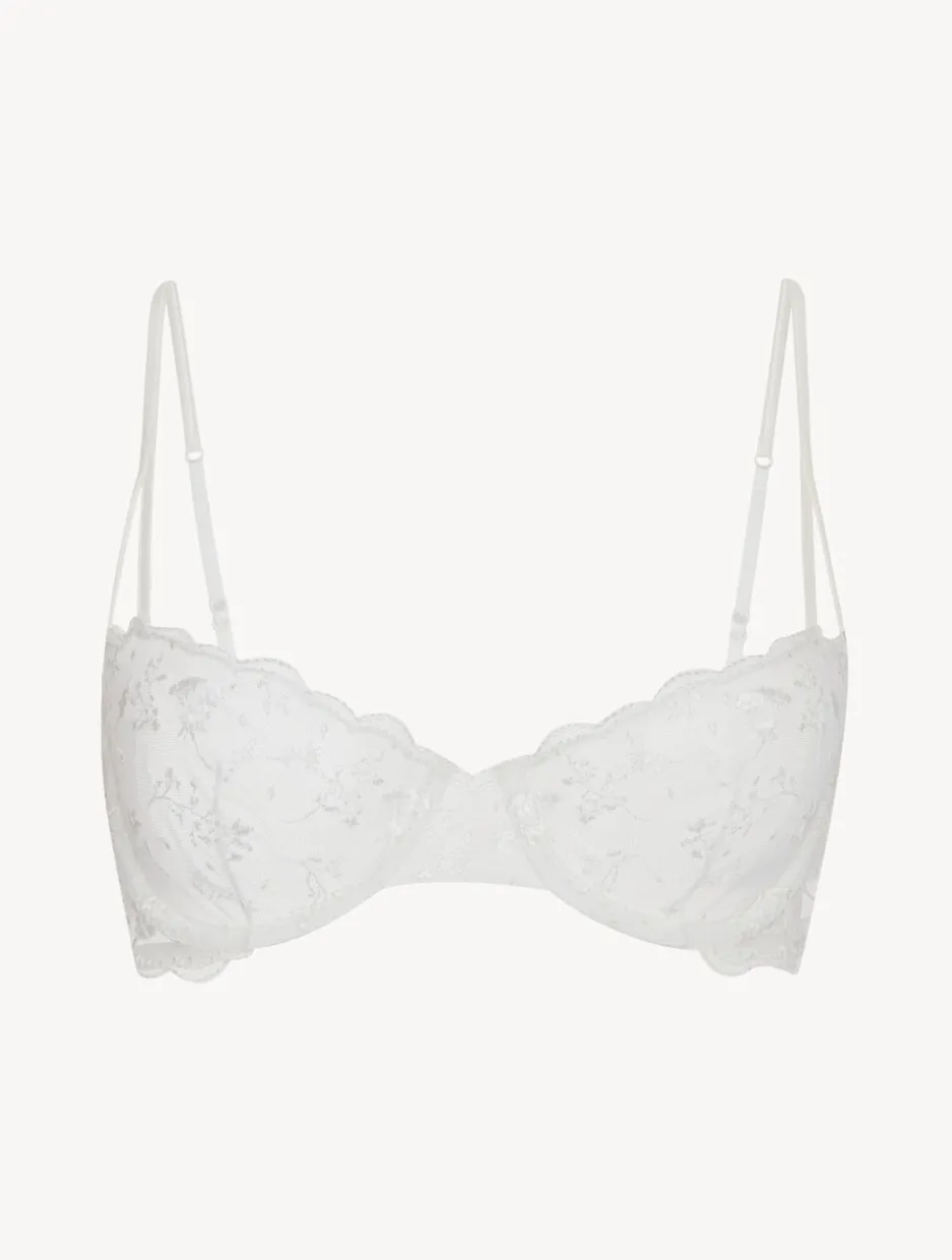 Balconette Bra In Lys With Embroidered Tulle