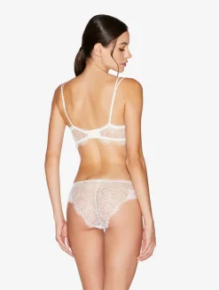 Balconette Bra With Lace In Natural