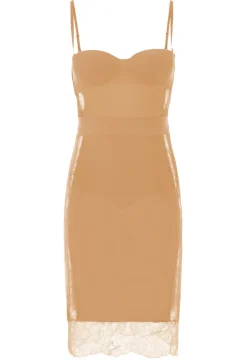 Beige Padded Underwired Dress