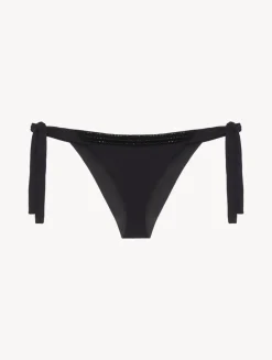 Bikini Brief In Black With Beading