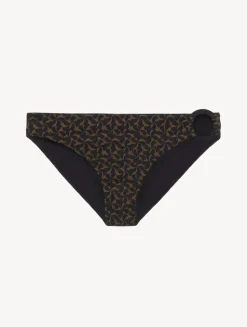 Bikini Briefs In Dark Green And Black