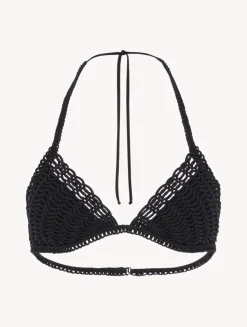 Bikini Top In Black With Soutache