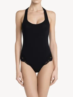 Black Cotton Bodysuit