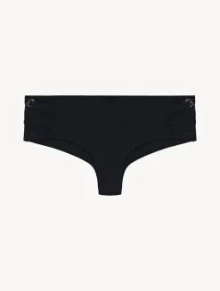 Black Cotton Hipster Briefs