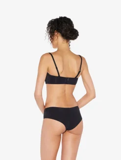 Black Hipster Briefs With Macramé