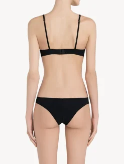 Black Lycra Brazilian Briefs