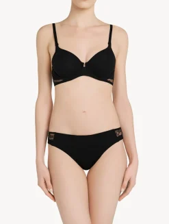Black Mid Rise Briefs