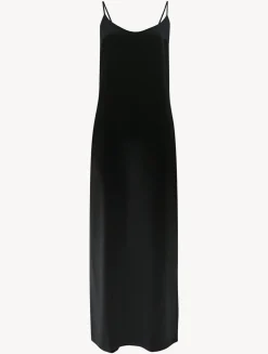 Black Silk Long Slip