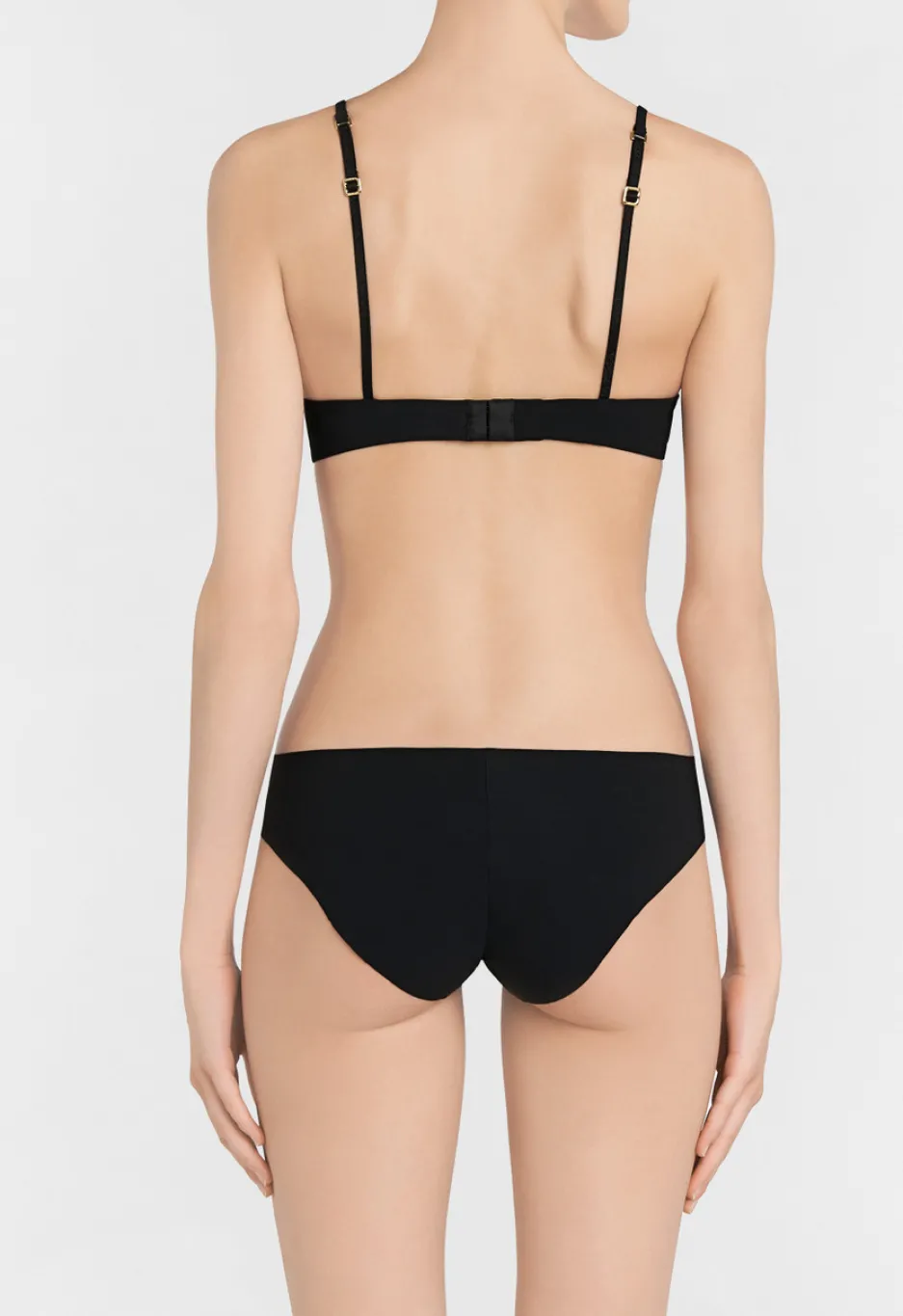 Black Underwired Padded Push-up Bra