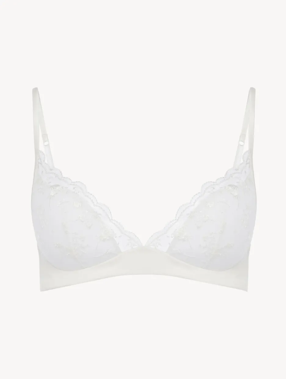 Bralette In Lys With Embroidered Tulle