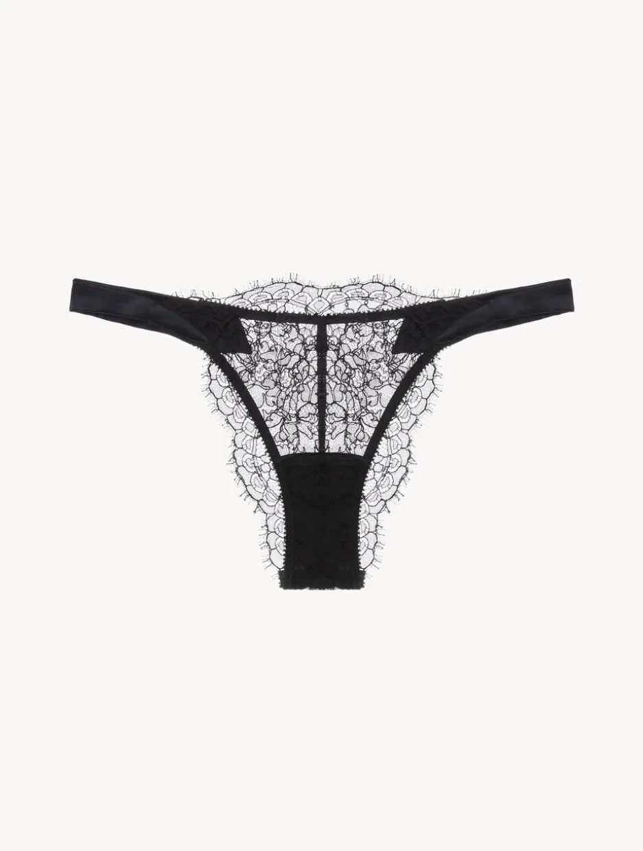 Brazilian Brief In Black Lace