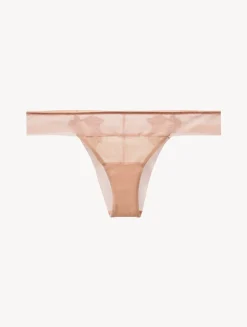 Brazilian Briefs In Sand Stretch Tulle