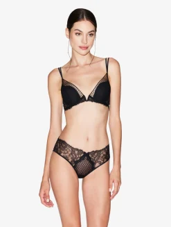 Brief With Leavers Lace