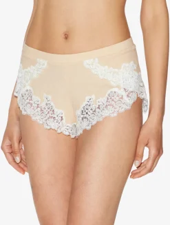Cashmere Blend Ribbed Sleep Shorts In Halo With Frastaglio