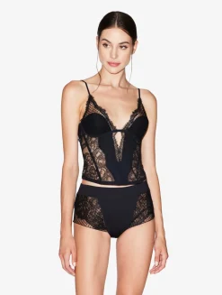Corset With Leavers Lace