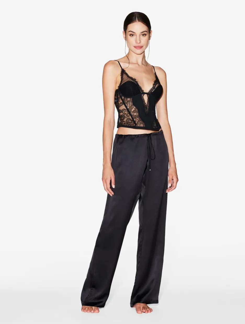 Corset With Leavers Lace