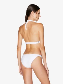 Cut-out Swimsuit In White