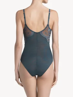 Dark Blue Lace Bodysuit