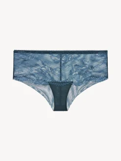 Dark Blue Lace Boyshort Brief