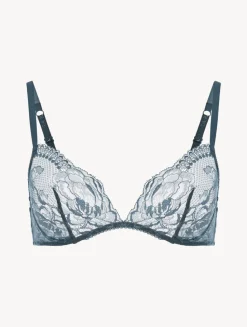 Dark Blue Lace Non-wired Bra