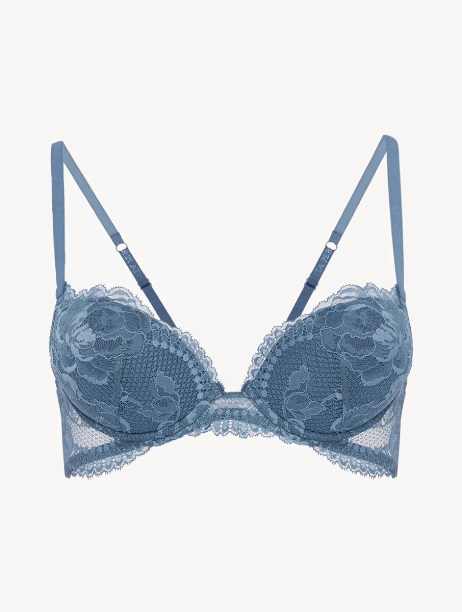 Dark Blue Lace Push-up Bra