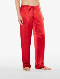Garnet Silk Pajama Set