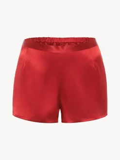 Garnet Silk Pajama Shorts