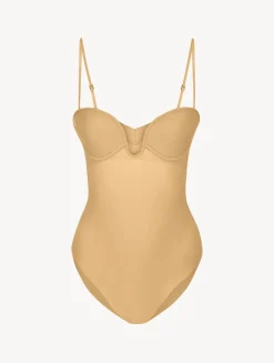 Hazel-coloured Underwired Padded U-bra Bodysuit