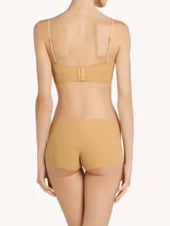 Hazel-coloured Underwired Padded Bandeau U-bra