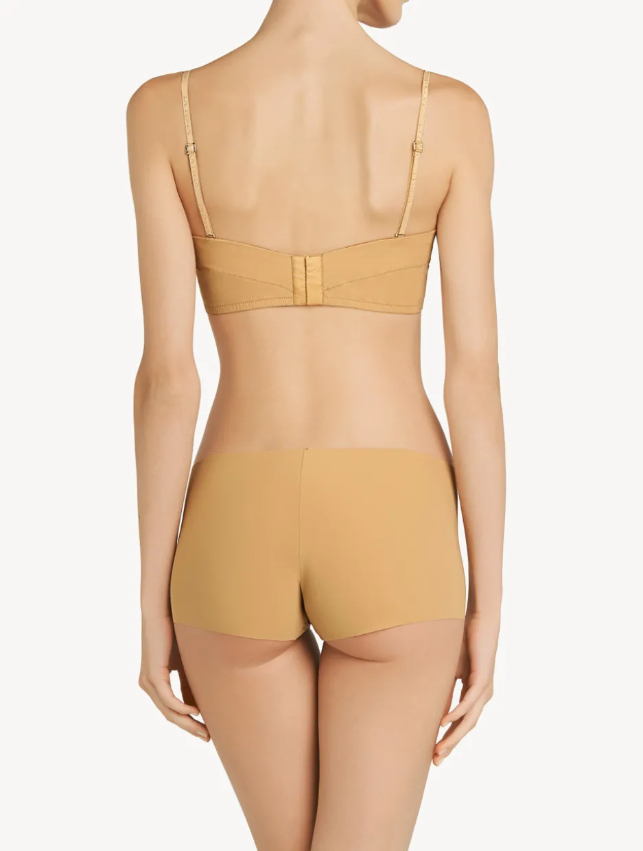 Hazel-coloured Underwired Padded Bandeau U-bra