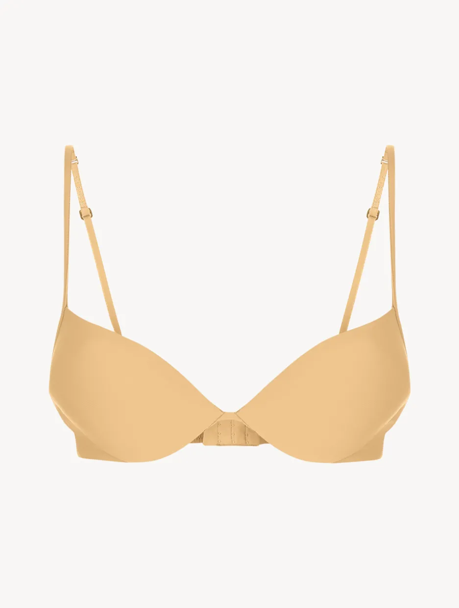 Hazel-coloured Underwired Padded Push-up Bra