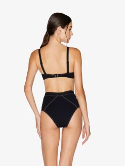 High Waisted Bikini Brief In Black