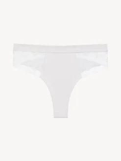 High Waisted Briefs In Lys With Embroidered Tulle