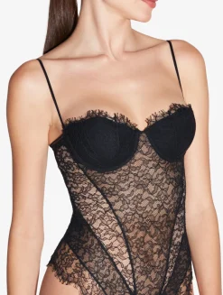 Lace Bodysuit In Onyx