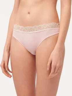 Lace Medium Brief In Rose And Cream