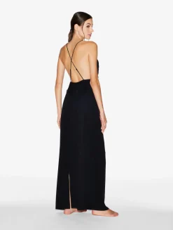 Long Silk Nightgown With Leavers Lace