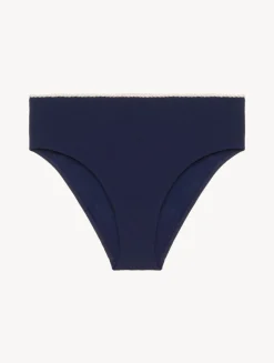 Monogram High Waist Bikini Brief In Navy