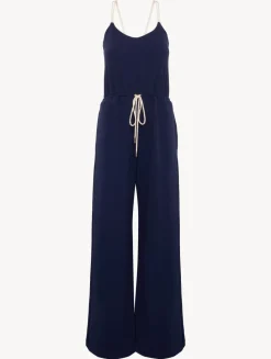 Monogram Jumpsuit In Navy