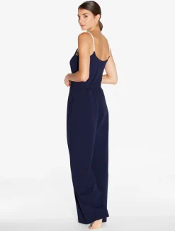 Monogram Jumpsuit In Navy