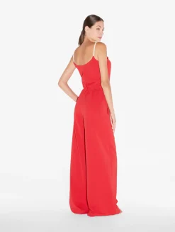 Monogram Jumpsuit In Red