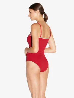 Monogram Underwired Swimsuit In Red
