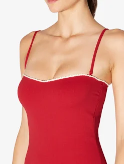 Monogram Underwired Swimsuit In Red