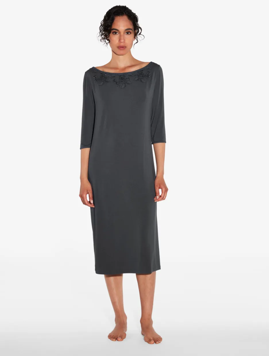 Nightdress In Charcoal Grey