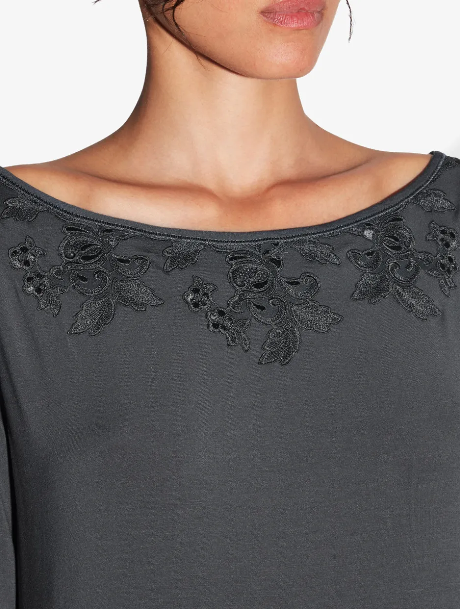 Nightdress In Charcoal Grey